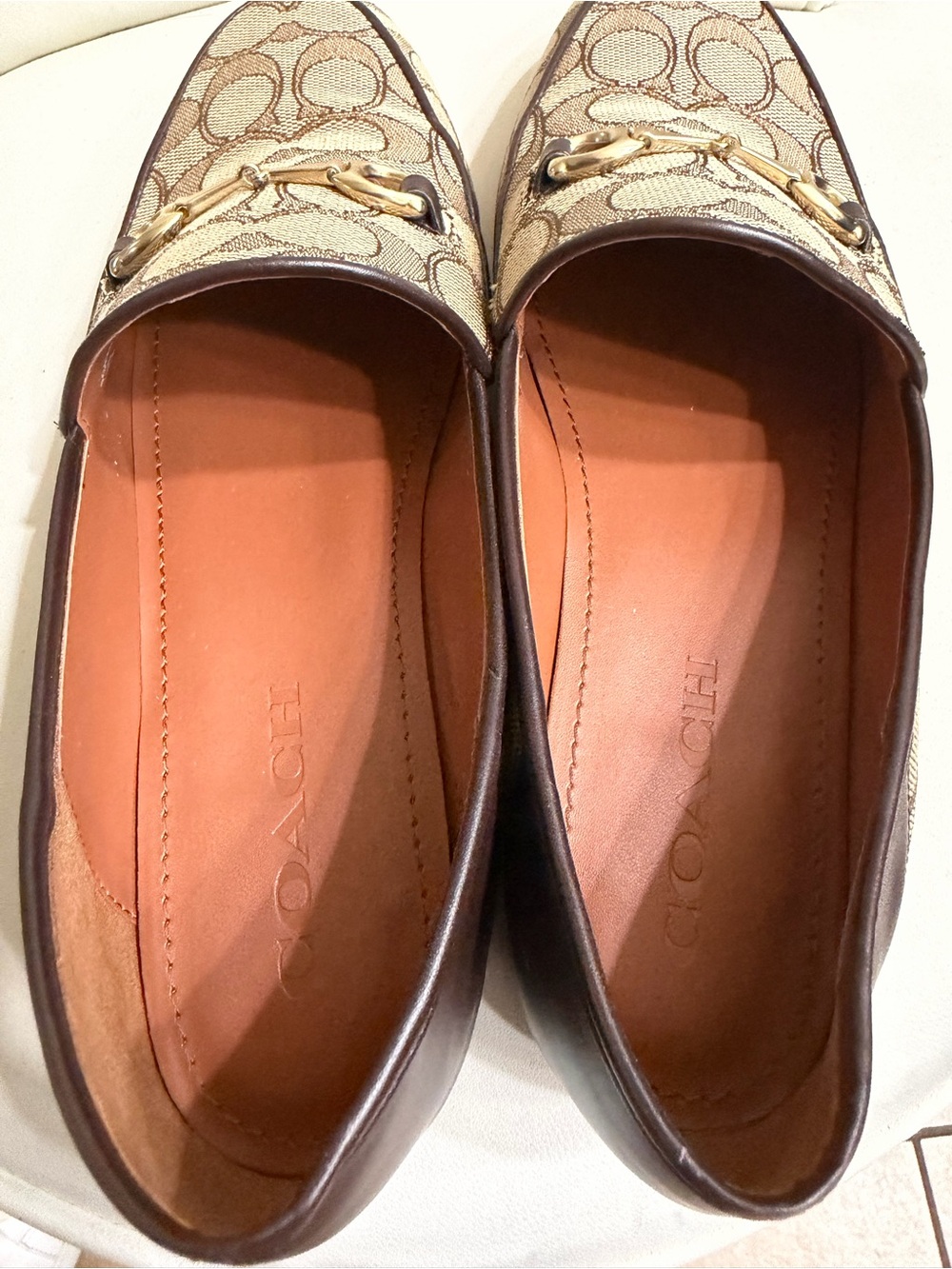 Coach Signature-Pattern Loafers - Picture 4 of 5